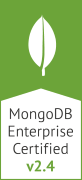 MongoDB Enterprise Certified v2.4 Logo